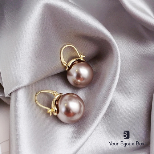 Champagne Pearl Earrings