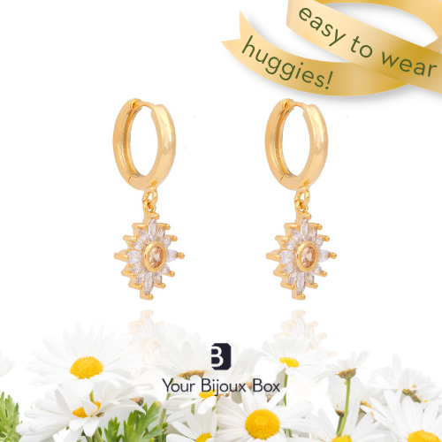 Daisy Hoops - Gold