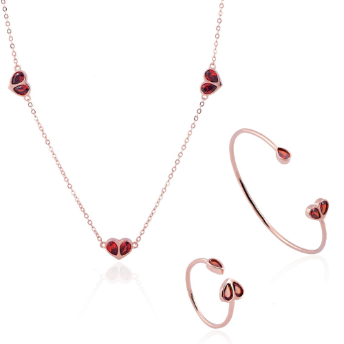 Garnet Hearts Collection