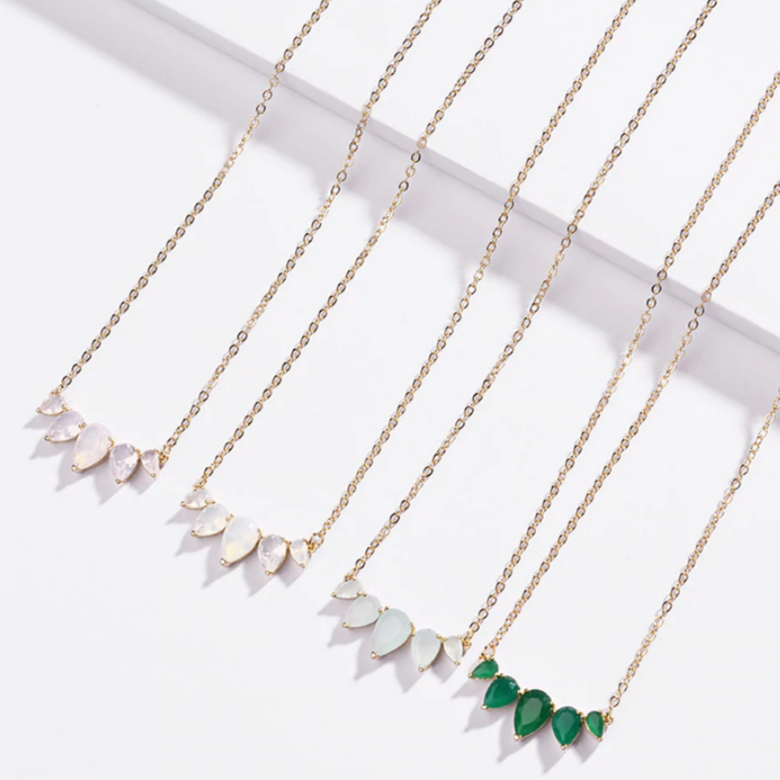 Teardrop Cut Necklaces