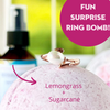 Ring Bath Bomb in Lemongrass Sugarcane