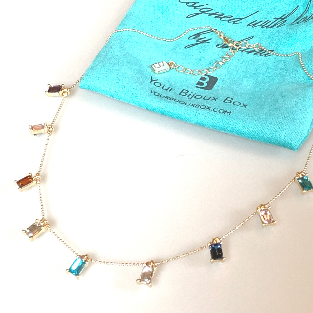 Spring Rainbow Charms Necklace